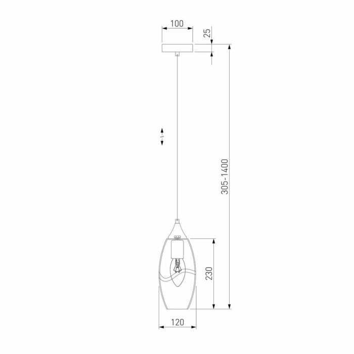 Подвесной светильник Eurosvet Lotus 50222/1 голубой — изображение 3