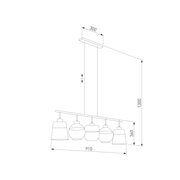 Подвесной светильник TK Lighting 2382 Amber — изображение 2
