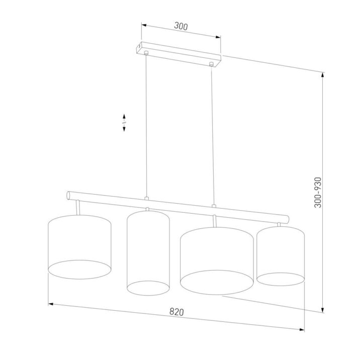Подвесной светильник TK Lighting 4458 Deva Graphite — изображение 2