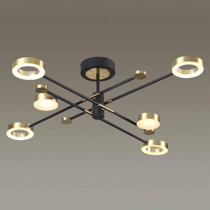 Потолочная светодиодная люстра Odeon Light Midcent Denzel 4321/55CL — изображение 2