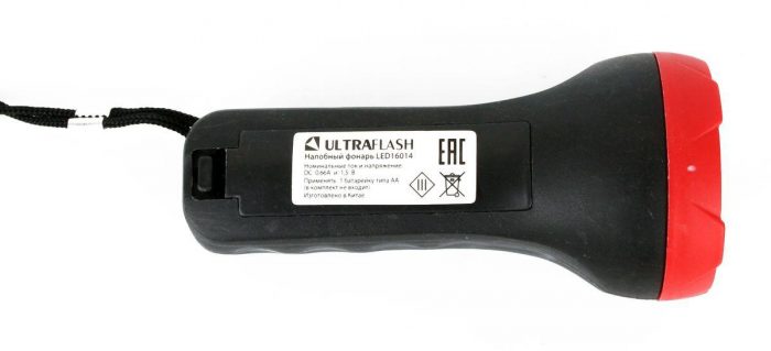 Ручной светодиодный фонарь Ultraflash Т от батареек 105х45 75 лм LED16014 14253 — изображение 7