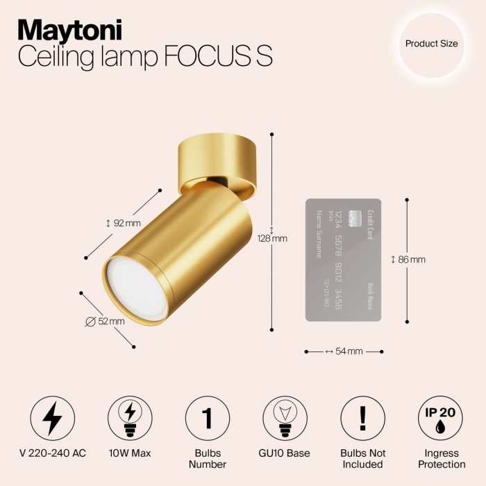 Спот Maytoni Technical Focus S C050CL-U-1MG — изображение 2