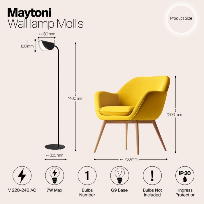 Торшер Maytoni Technical Mollis MOD126FL-01B — изображение 2