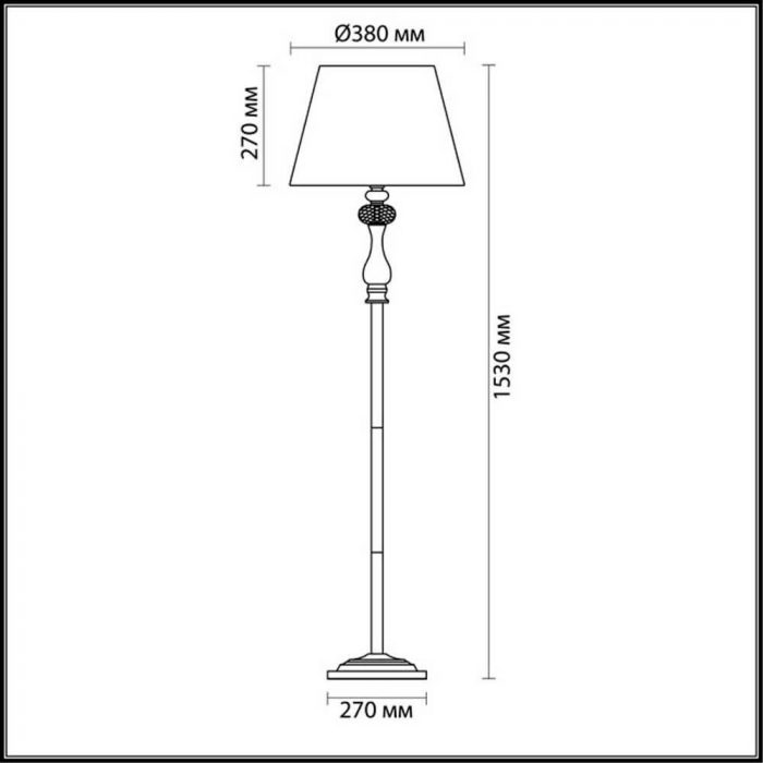 Торшер Odeon Light Classic Gaellori 3393/1F — изображение 4