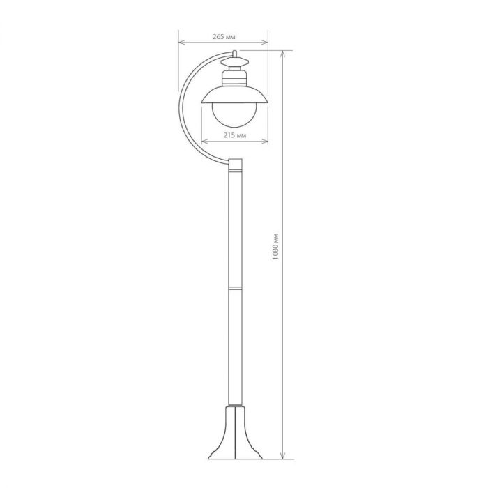 Уличный cветильник Elektrostandard Talli F GL 3002F брауни a038484 — изображение 2