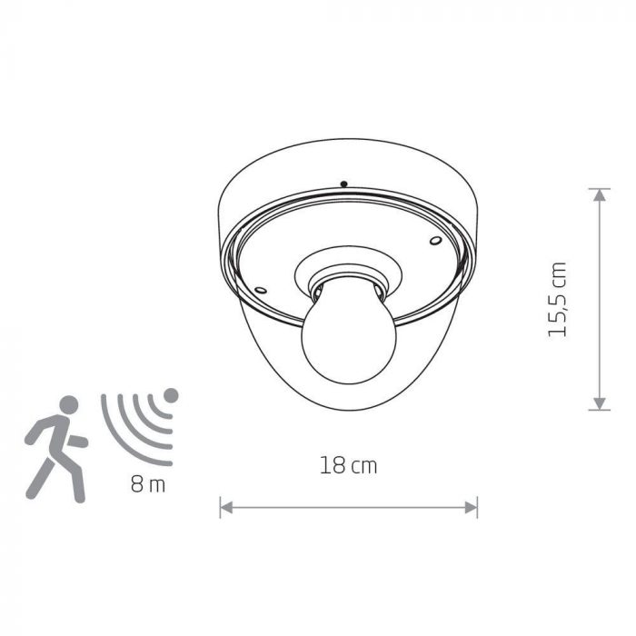 Уличный светильник Nowodvorski Nook Sensor 7975 — изображение 2