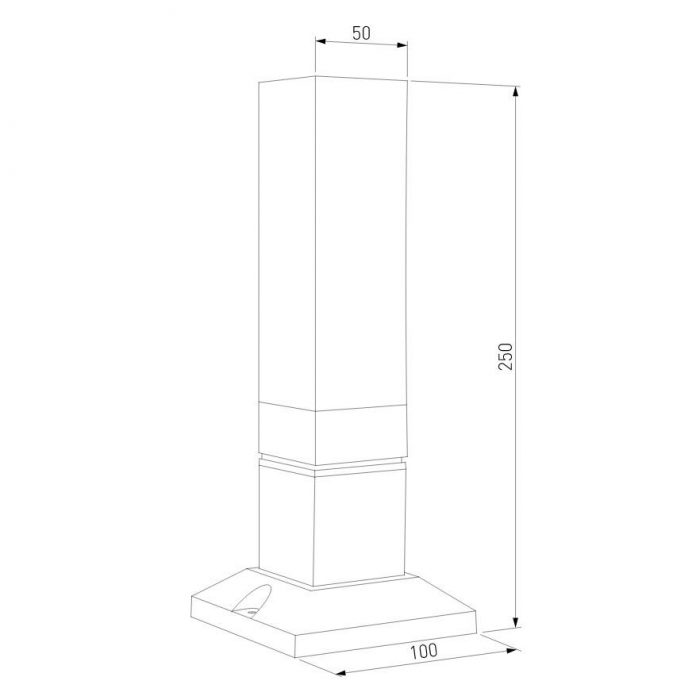 Уличный светодиодный светильник Elektrostandard 1536 Techno Led чёрный a052858 — изображение 2
