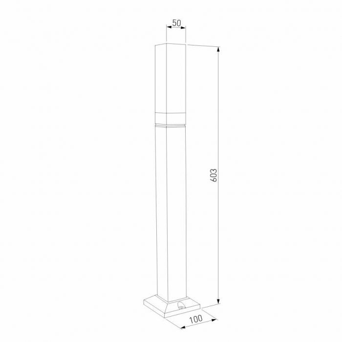 Уличный светодиодный светильник Elektrostandard 1537 Techno Led серый a052861 — изображение 2