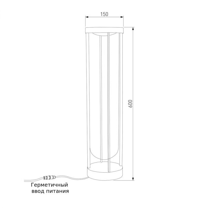 Уличный светодиодный светильник Elektrostandard Ritz 35183/F a068268 — изображение 2