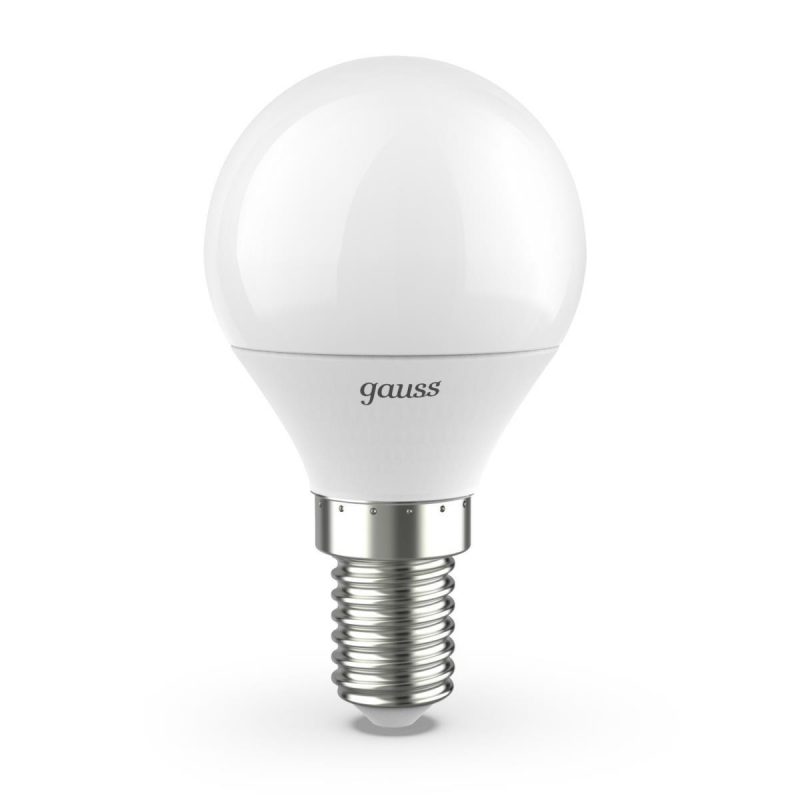Лампа светодиодная Gauss E14 9.5W 4100K матовая 105101210