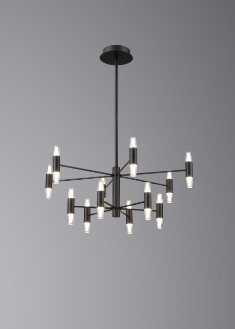 Люстра подвесная Alfa Light F3024-54 BLACK