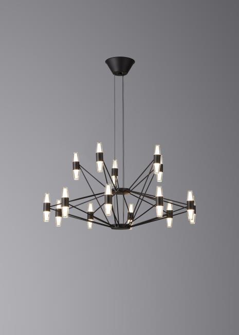 Люстра подвесная Alfa Light F3024-61 BLACK