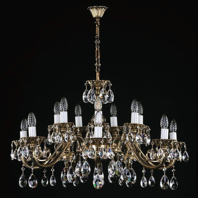 Подвесная люстра Artglass VIktorie Brass Antique CE