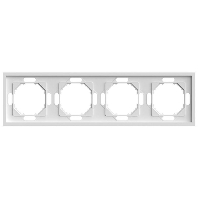 Рамка 4-постовая Stekker Эмили белый фарфор PFR00-5004-01 49887