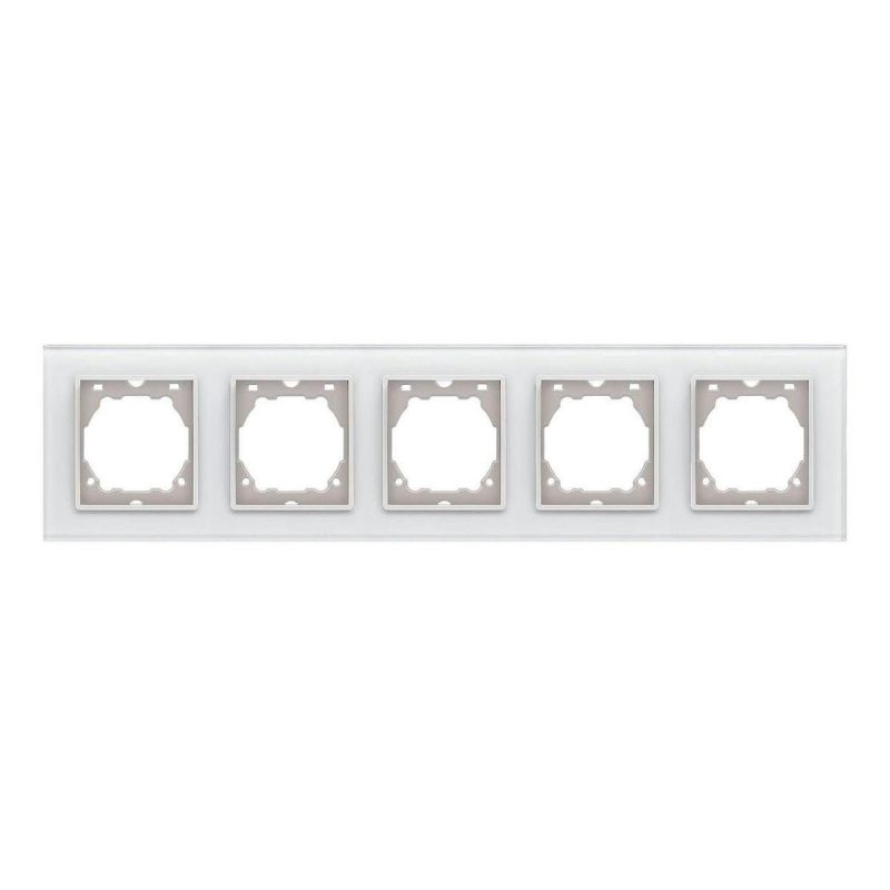 Рамка 5-постовая Vesta-Electric ExclusiveWhite белый FRM050503BEL