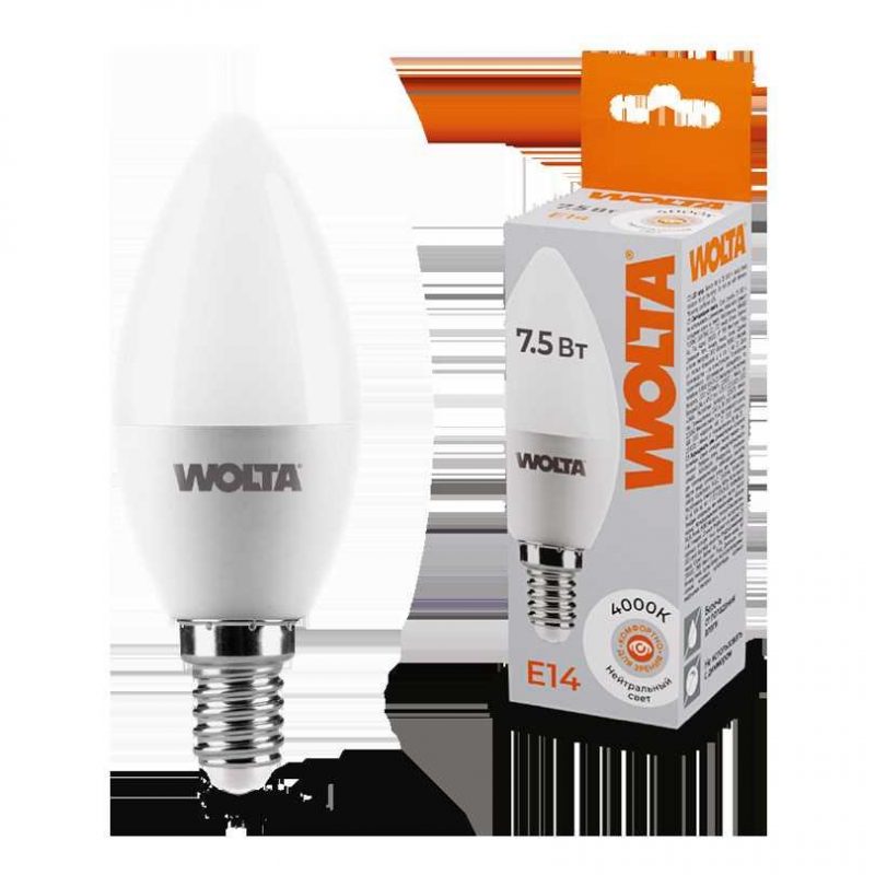 Светодиодная лампа WOLTA 25SC7.5E14