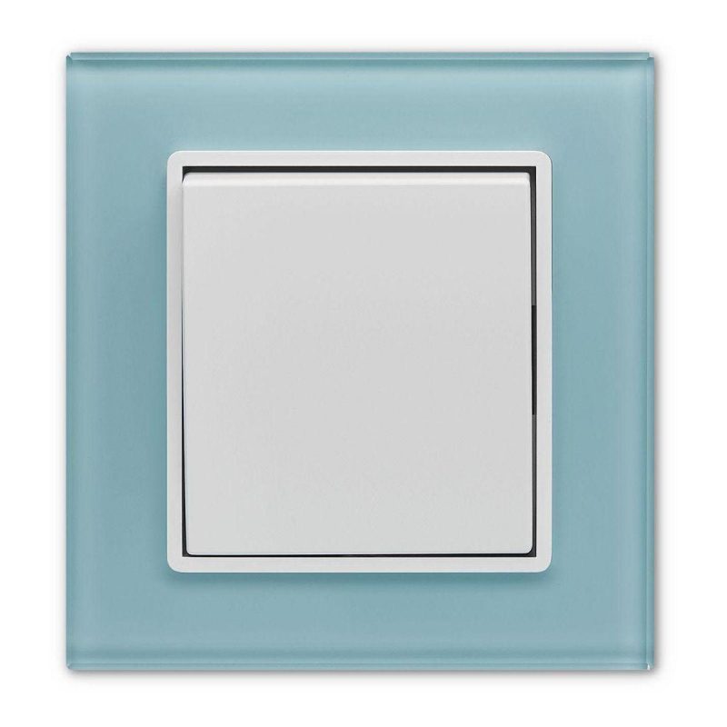Выключатель одноклавишный Vesta-Electric Exclusive Blue голубой FVK050103SIN