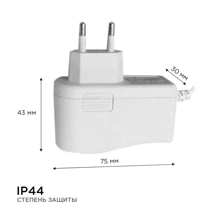 Блок питания Apeyron 12V 12W IP44 1A 03-54 — изображение 3