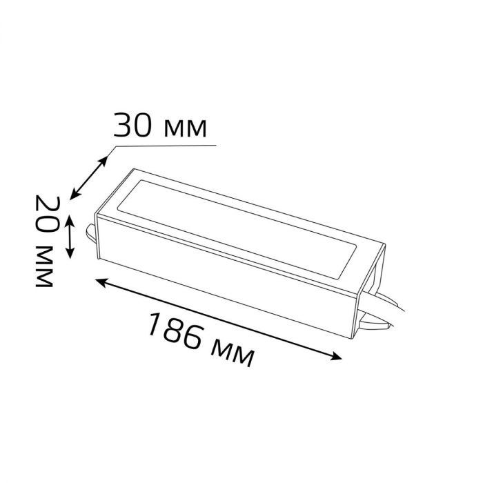 Блок питания Gauss 12V 15W IP66 2A 202023015 — изображение 4