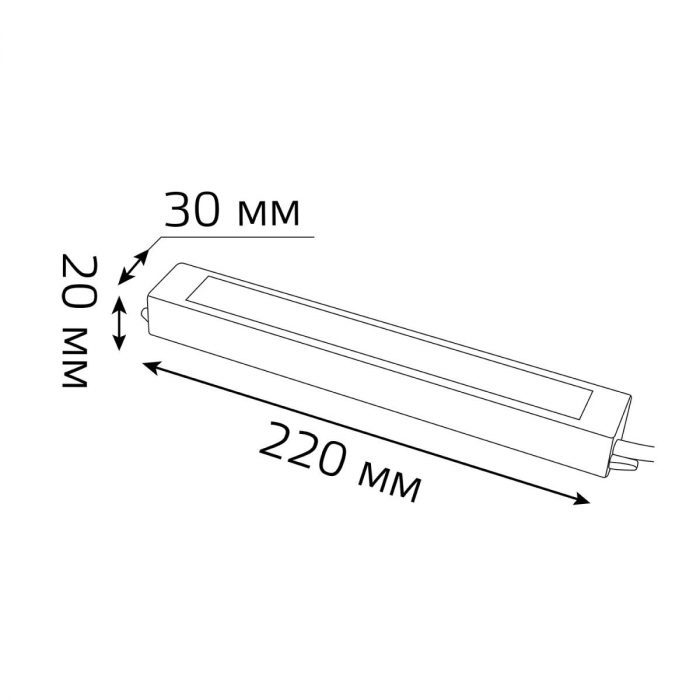 Блок питания Gauss 12V 30W IP66 4A 202023030 — изображение 2