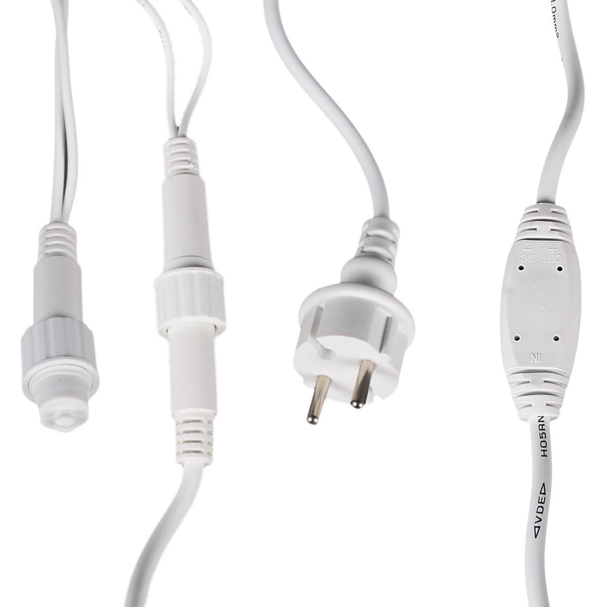 Cветодиодная гирлянда Sneha бахрома 230V белый мерцающий A-057B WW/W FLASH — изображение 3