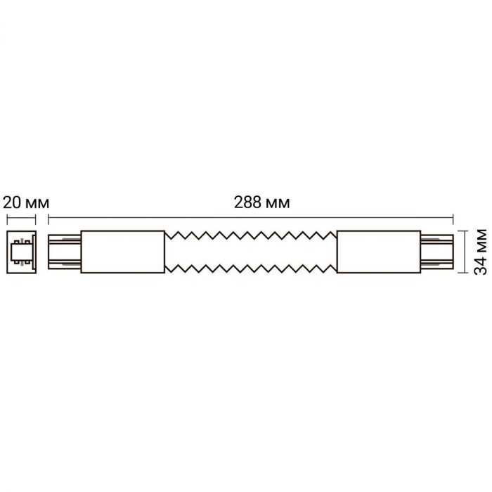 Коннектор гибкий Jazzway PTR CF-BL 5014732 — изображение 2