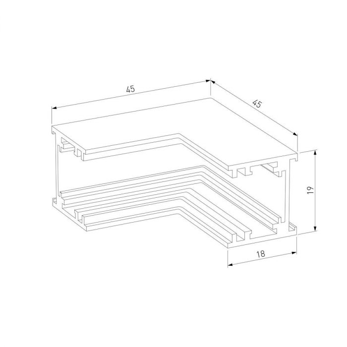 Коннектор L-образный внутренний Elektrostandard Titan Line 85225/00 a069717 — изображение 2