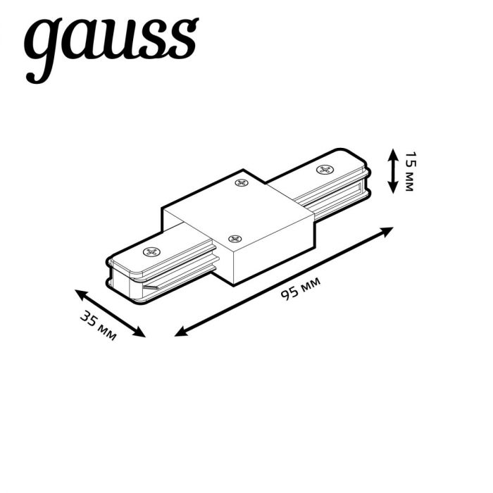 Коннектор прямой Gauss TR105 — изображение 4