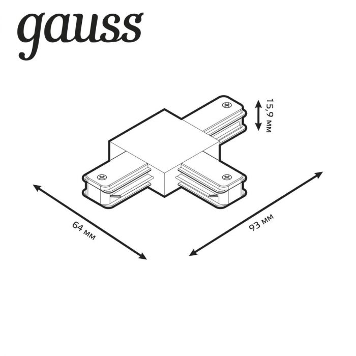 Коннектор T-образный Gauss TR109 — изображение 2