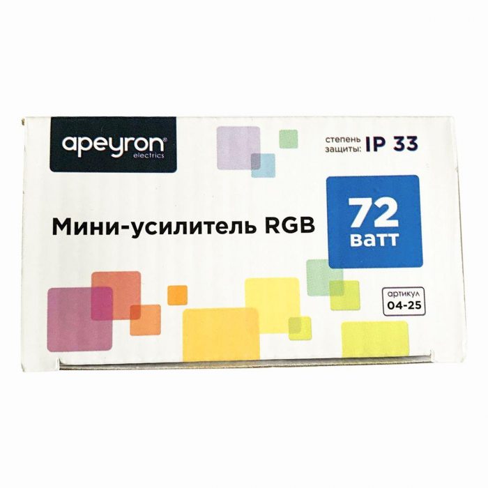 Мини-усилитель RGB Apeyron 12/24V 04-25 — изображение 3