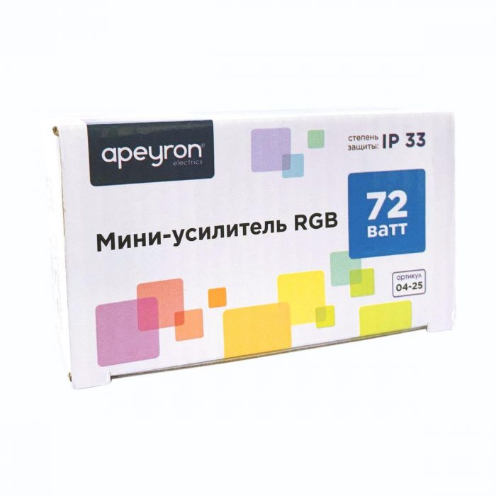 Мини-усилитель RGB Apeyron 12/24V 04-25 — изображение 4