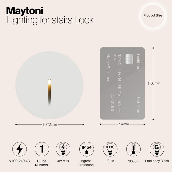 Подсветка для лестниц Maytoni Bil O014SL-L3W3K — изображение 2