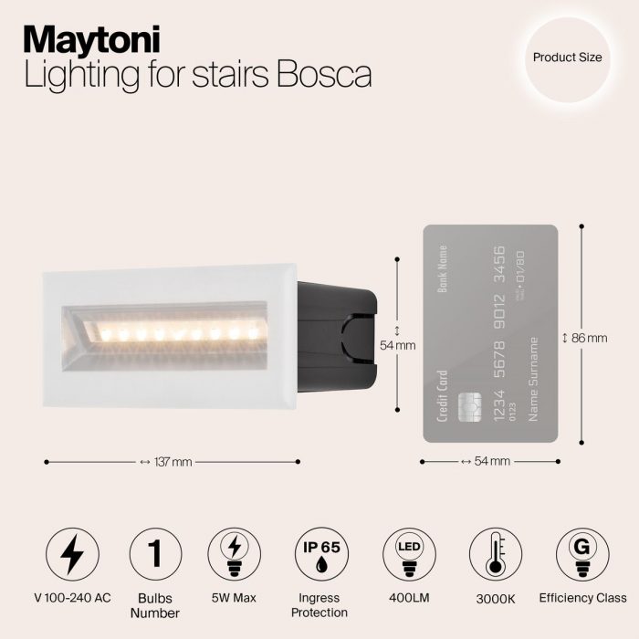 Подсветка для лестниц Maytoni Bosca O045SL-L5W3K — изображение 2