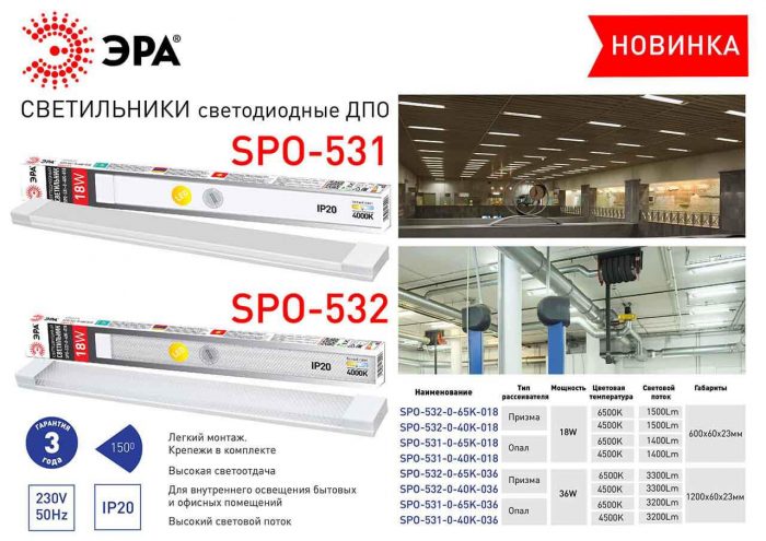 Потолочный светодиодный светильник ЭРА SPO-532-0-40K-018 Б0045362 — изображение 2