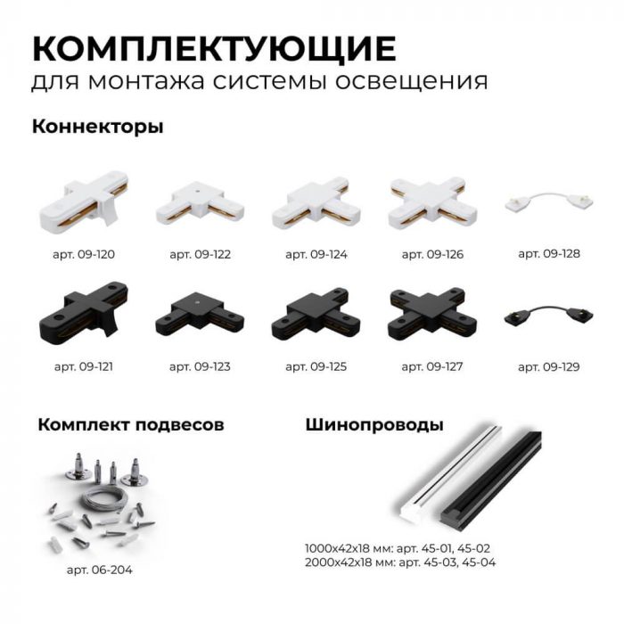 Шинопровод однофазный Apeyron 45-02 — изображение 6