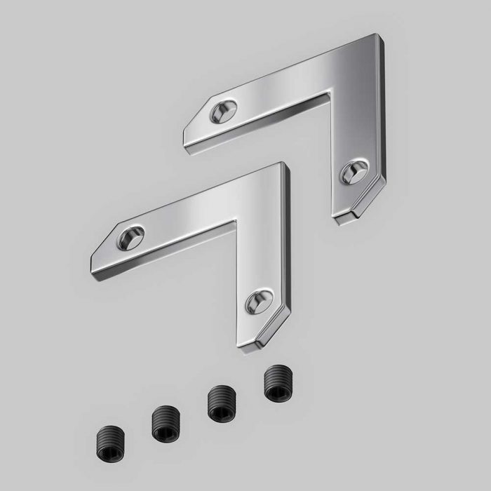 Соединитель L-образный (2 шт. + 4 винта) Maytoni Technical Accessories for tracks Exility TRA034CL-MP-1 — изображение 4