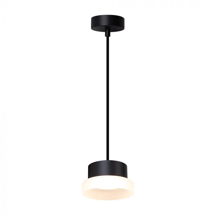 Светильник потолочный Feron Barrel HL4608 OPAL levitation 12W, 230V, GX53, черный, на подвесе 1,7 м — изображение 2