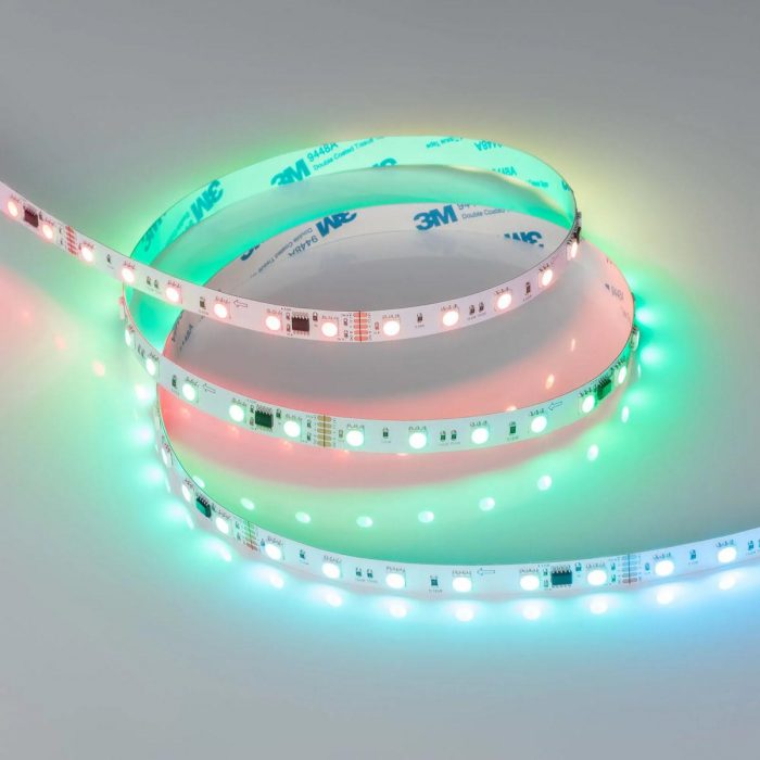 Светодиодная лента Arlight 14W/m 60LED/m 5060SMD разноцветный 5М DMX-B60-10mm 24V 039183 — изображение 2