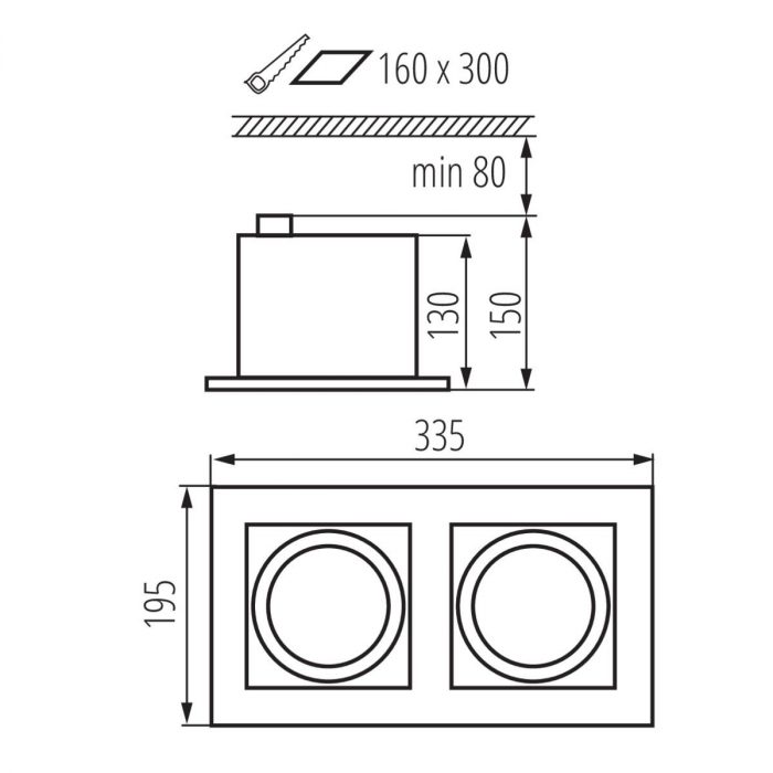 Точечный светильник Kanlux MATEO ES DLP-250-B 32932 — изображение 4