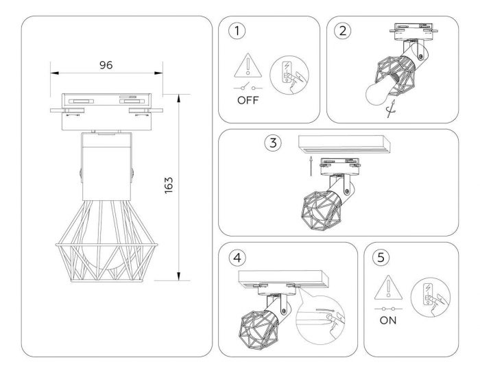 Трековый светильник Ambrella light Track System GL5002 — изображение 2