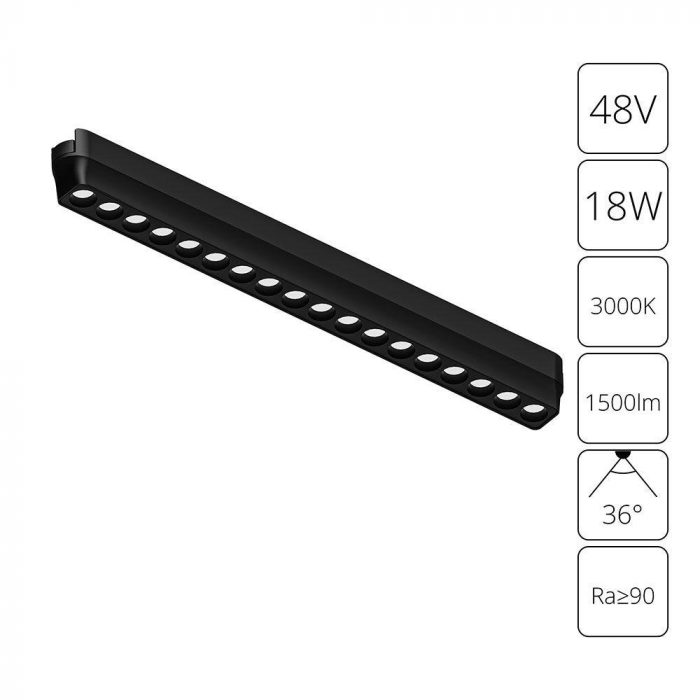 Трековый светодиодный светильник Arte Lamp Rapid A1169PL-1BK — изображение 3