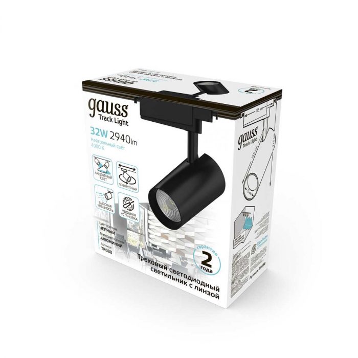 Трековый светодиодный светильник Gauss Track Light Led TR088 — изображение 2