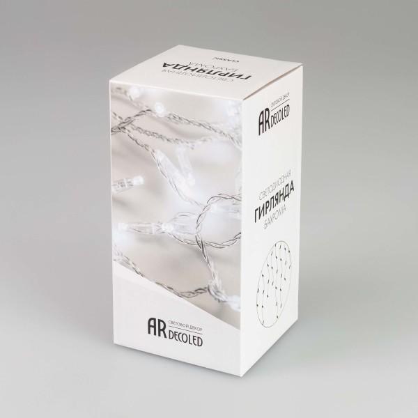 Уличная светодиодная гирлянда Ardecoled бахрома 230V золото ARD-Edge-Classic-2400X600-Clear-88Led-Std Gold 031185 — изображение 2
