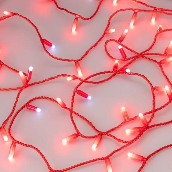 Уличная светодиодная гирлянда Ardecoled нить 230V красный ARD-String-Classic-10000-Red-100Led-Milk-Flash Red 031195 — изображение 3