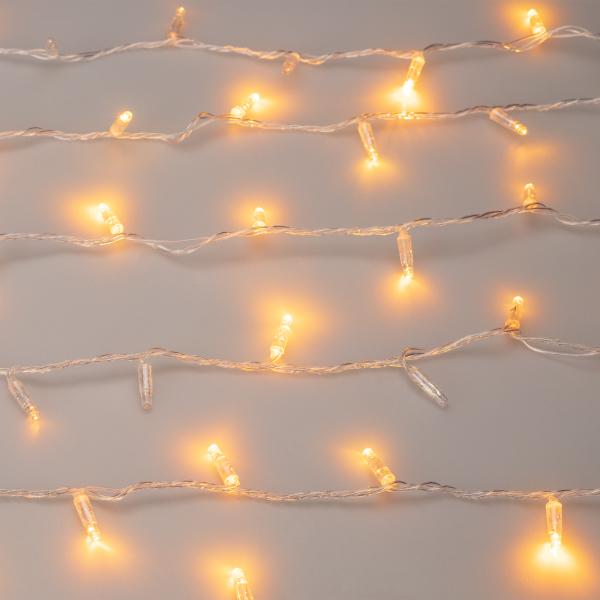 Уличная светодиодная гирлянда Ardecoled нить 230V желтый ARD-String-Classic-1000-Clear-100Led-Pulse Yellow 031642 — изображение 3