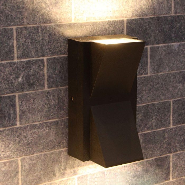 Уличный настенный светодиодный светильник Arte Lamp Gunter A6306AL-2BK — изображение 4