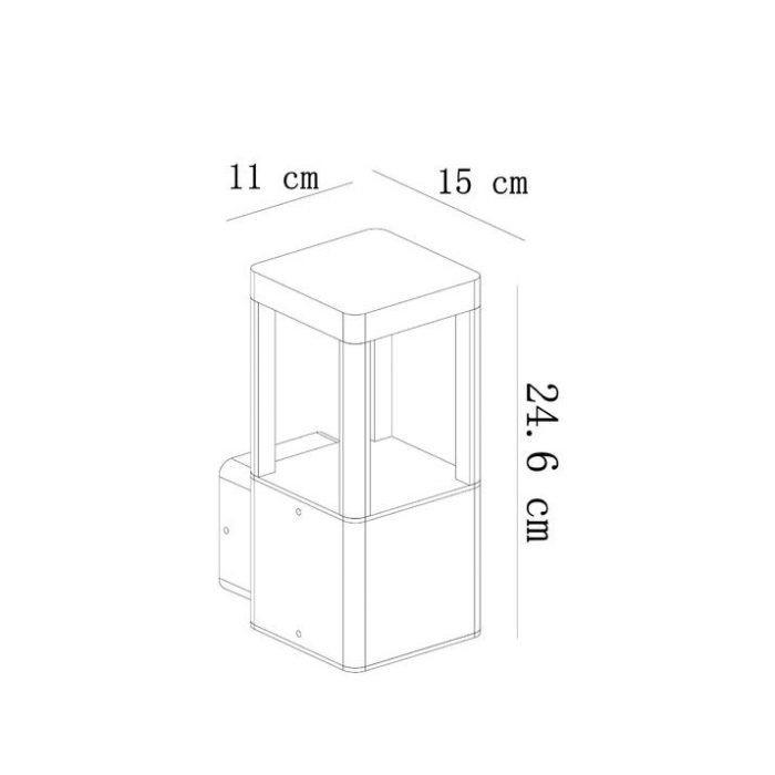 Уличный настенный светодиодный светильник Arte Lamp Pherkad A2726AL-1BK — изображение 2