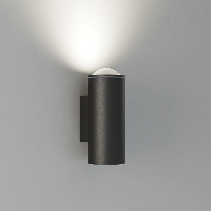 Уличный настенный светодиодный светильник Elektrostandard Column 35138/U черный a063022 — изображение 2