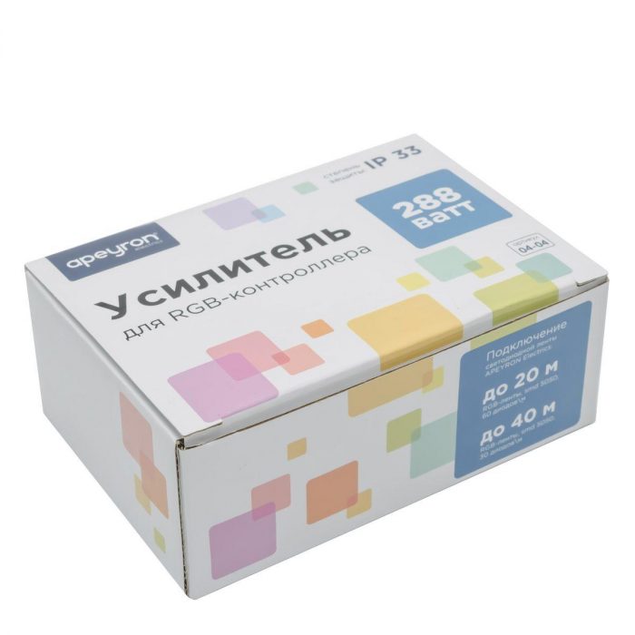 Усилитель RGB Apeyron 12/24V 04-04(288) — изображение 5