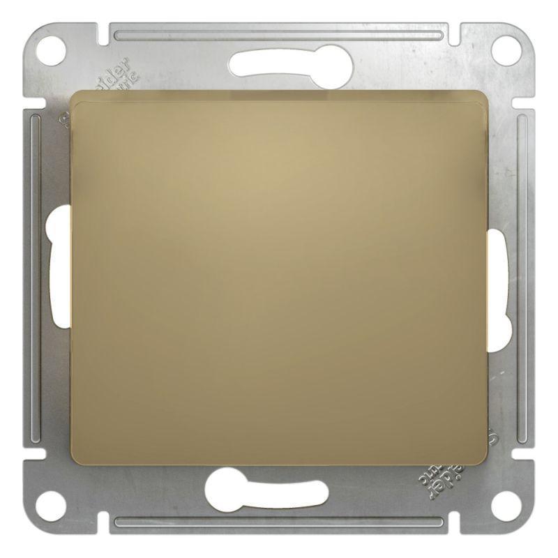 Переключатель одноклавишный проходной Systeme Electric Glossa 10A 250V титан GSL000461